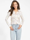 Guess Factory Eco Karen Button-up Top In White