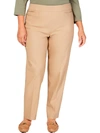 ALFRED DUNNER PLUS WOMENS MODERN FIT STRETCH STRAIGHT LEG PANTS