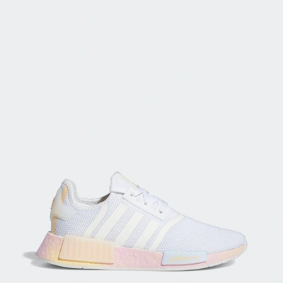 Adidas Originals Womens  Nmd R1 In White/orange/multi