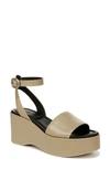 Vince Women's Phillipa Leather Platform Ankle Strap Sandals In Doe