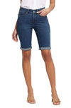 Nydj Women's 11" Briella Rolled Cuff Denim Shorts In Blue