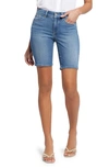 Nydj Plus Briella Womens Faded Denim Denim Shorts In Fairmont