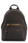 TOM FORD BUCKLEY CROC EMBOSSED LEATHER BACKPACK