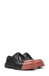 Camper Junction Contrasting-toecap Loafers In Black