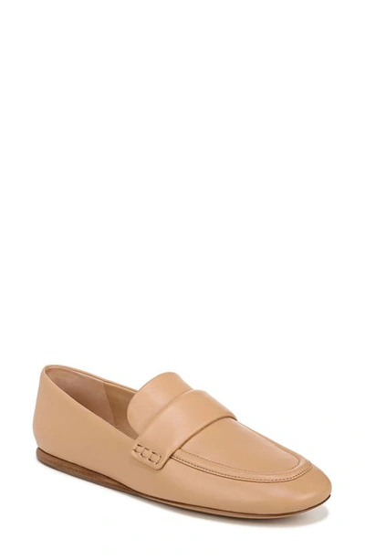 Vince Davis Leather Easy Loafers In Beige