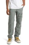 Carhartt Wip Mens Smoke Green Aviation Straight-leg Regular-fit Cotton-canvas Cargo Trousers