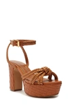 Schutz Kathleen Platform Sandal In Honey Peach