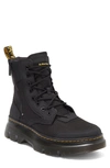 Dr. Martens' Tarik Zip Poly & Leather Utility Boots In Black