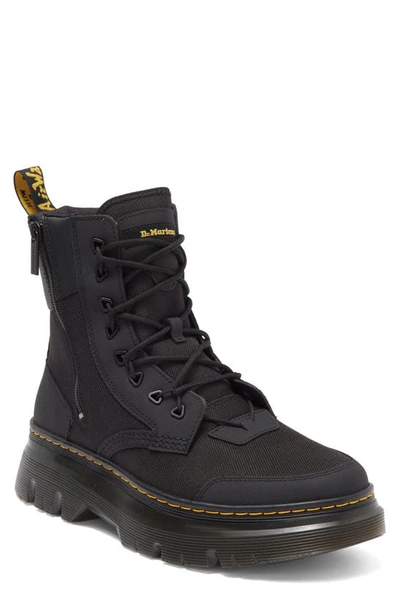 Dr. Martens' Tarik Zip Poly & Leather Utility Boots In Black/ Black