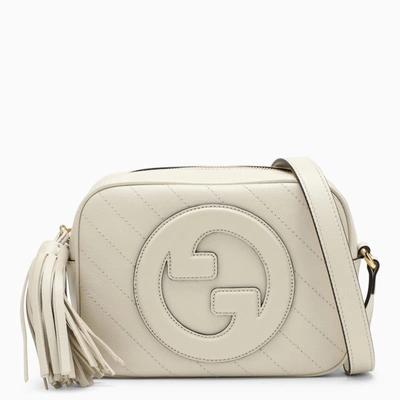 Gucci Blondie Small Leather Shoulder Bag In White