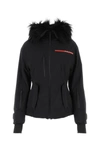 PRADA PRADA WOMAN BLACK RE-NYLON SKI JACKET