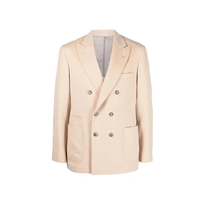 Brunello Cucinelli Wool Jacket In Beige