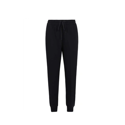 Burberry Cotton Logo Sweatpants In Black