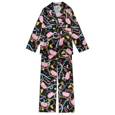 Chiara Ferragni Printed Pajamas-set In Black