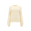 Chloé Ribbed Wool And Cashmere-blend Turtleneck Sweater In White