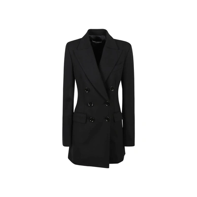 Dolce & Gabbana Double-breasted Jacket In Black