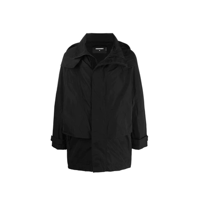 Dsquared2 Windbreaker Jacket In Black