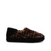 Fendi Fur Slippers In Brown