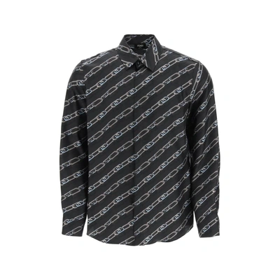 Fendi Silk Shirt In Black