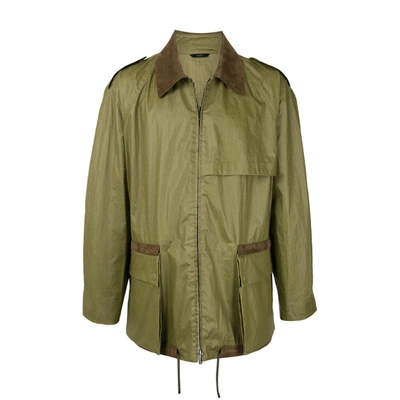 Fendi Windbreaker Jacket In Green