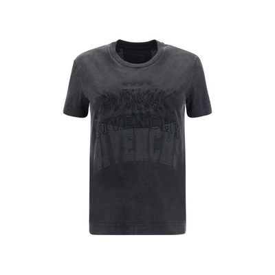 Givenchy Cotton Logo T-shirt In Black