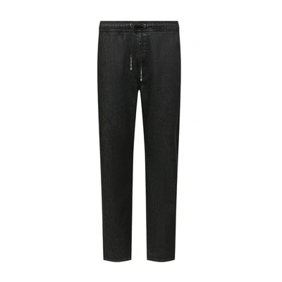 Givenchy Drawstring Denim Trousers In Black
