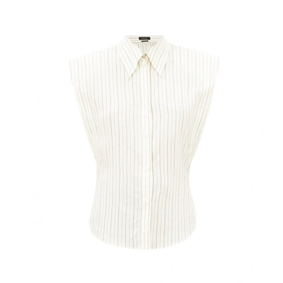 Isabel Marant Étoile Enza Silk Shirt In White