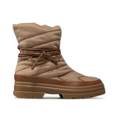 Max Mara Accessori Haze Boots In Brown