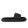Moncler Logo-embossed Slide Sandals In Black