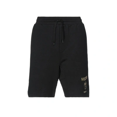 Moschino Couture Logo Track Shorts In Black