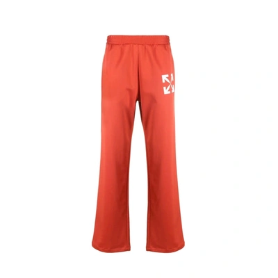 Off-white Slim Track Trousers In Red