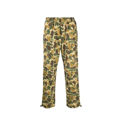 Palm Angels Printed Pants In Green