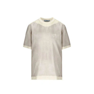 PRADA COTTON LOGO T-SHIRT