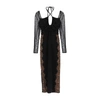 SELF-PORTRAIT LACE TRIM DRESS