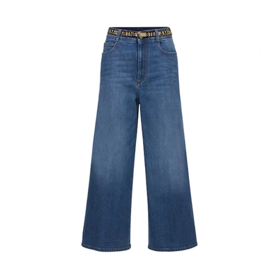 Stella Mccartney Cropped Denim Jeans In Pink