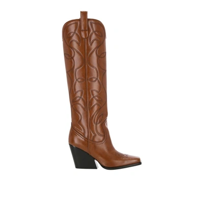 Stella Mccartney Cowboy Western Boot In Brown