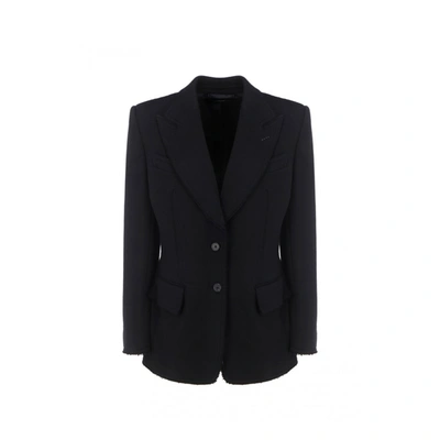 Tom Ford Cotton Blazer In Black