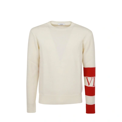 Valentino Berger Wool Jumper In White