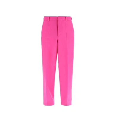 Valentino Wool And Silk Pants In Pink