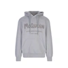 Alexander Mcqueen Graffiti Logo Print Sweatshirt In Gray