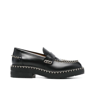 Chloé Leather Loafers In Black