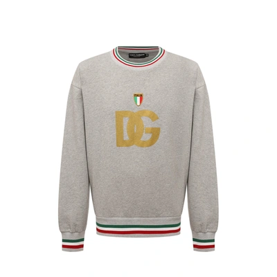 Dolce & Gabbana Logo Sweatshirt In Gray