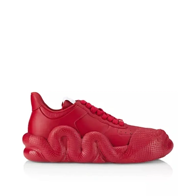 Giuseppe Zanotti Cobra Trainers In Red