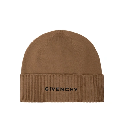 Givenchy Wool Logo Hat In Beige
