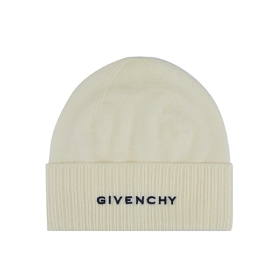 Givenchy Wool Logo Hat In White