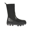 MONCLER LEATHER LOGO BOOTS