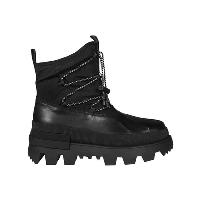 Moncler Toggle-fastening Ankle Boots In Black