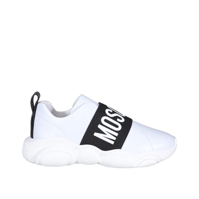 Moschino Couture Teddy Sole Sneakers In White