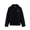 Off-white Blackwhite Windy Arrow Skate Hoodie In Black