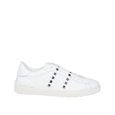 Valentino Garavani Rockstud Untitled Sneakers In White